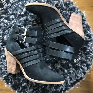 Dolce Vita Black Suede and Leather Booties